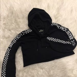 Hollister Crop Hoodie Size Small